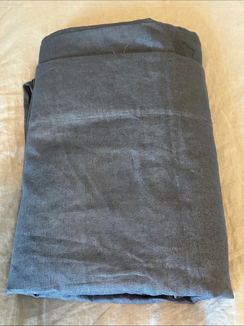 Quince European Linen Curtain Single Panel 48x96 - Chambray